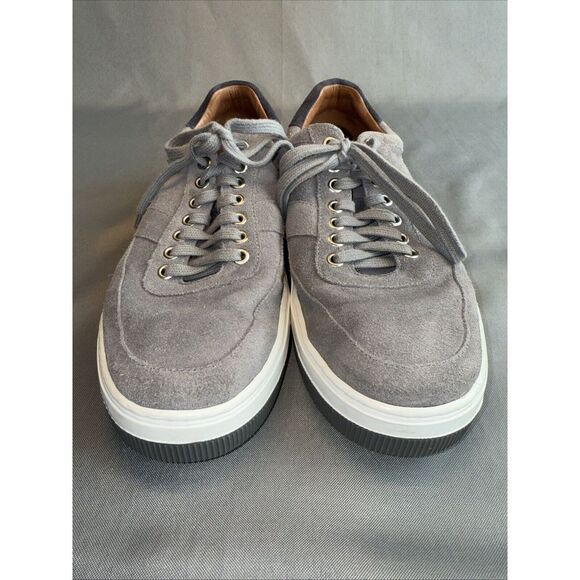 Peter Millar Men's VANTAGE Low Top Lace Up Suede‎ Sneakers US 10.5M Gray - Picture 8 of 11